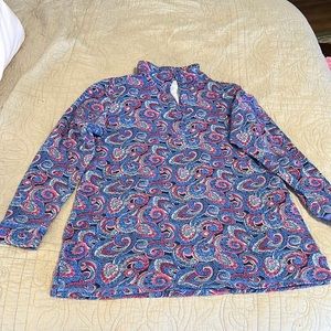 T by Talbots 3/4 button pullover